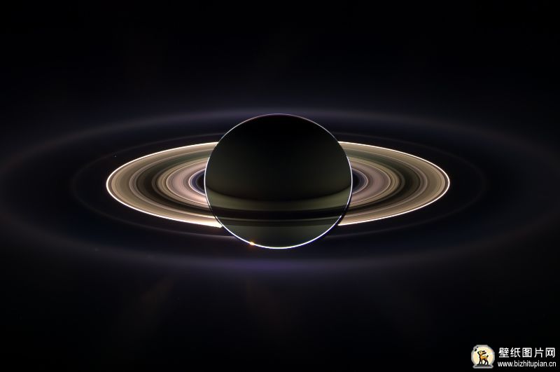 宇宙银河系土星全景图 土星电脑主题壁纸 1920x1200