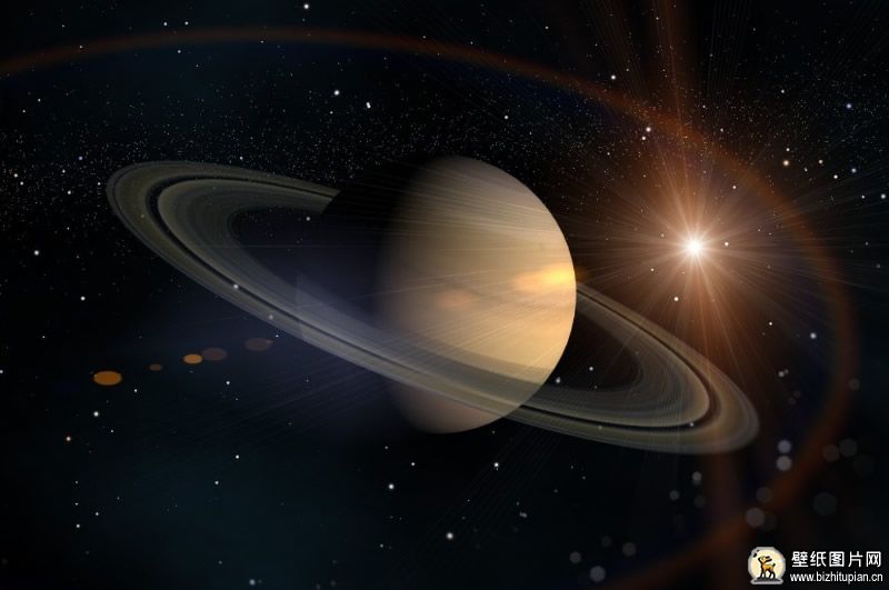 宇宙星空土星高清图片 土星电脑主题壁纸 1920x1080