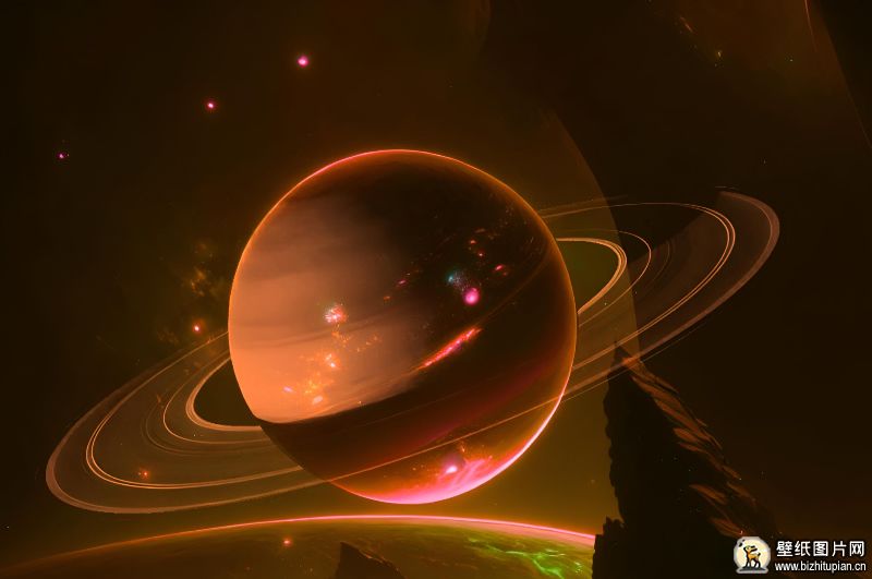星际宇宙中的土星壁纸 土星高清图片 3840x2160
