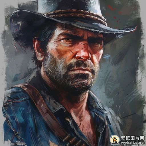 人物头像图片 亚瑟摩根头像动漫素描图片 512x512