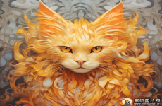 卡通猫图片可爱呆萌萌猫头像图片 AI猫图片高清壁纸图片素材 512x512