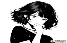 黑白男生女生头像图片 漫画头像大全 512x512