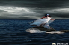 蒙眼海洋幻想摄影独处图片绘画素材 高清手机壁纸图片