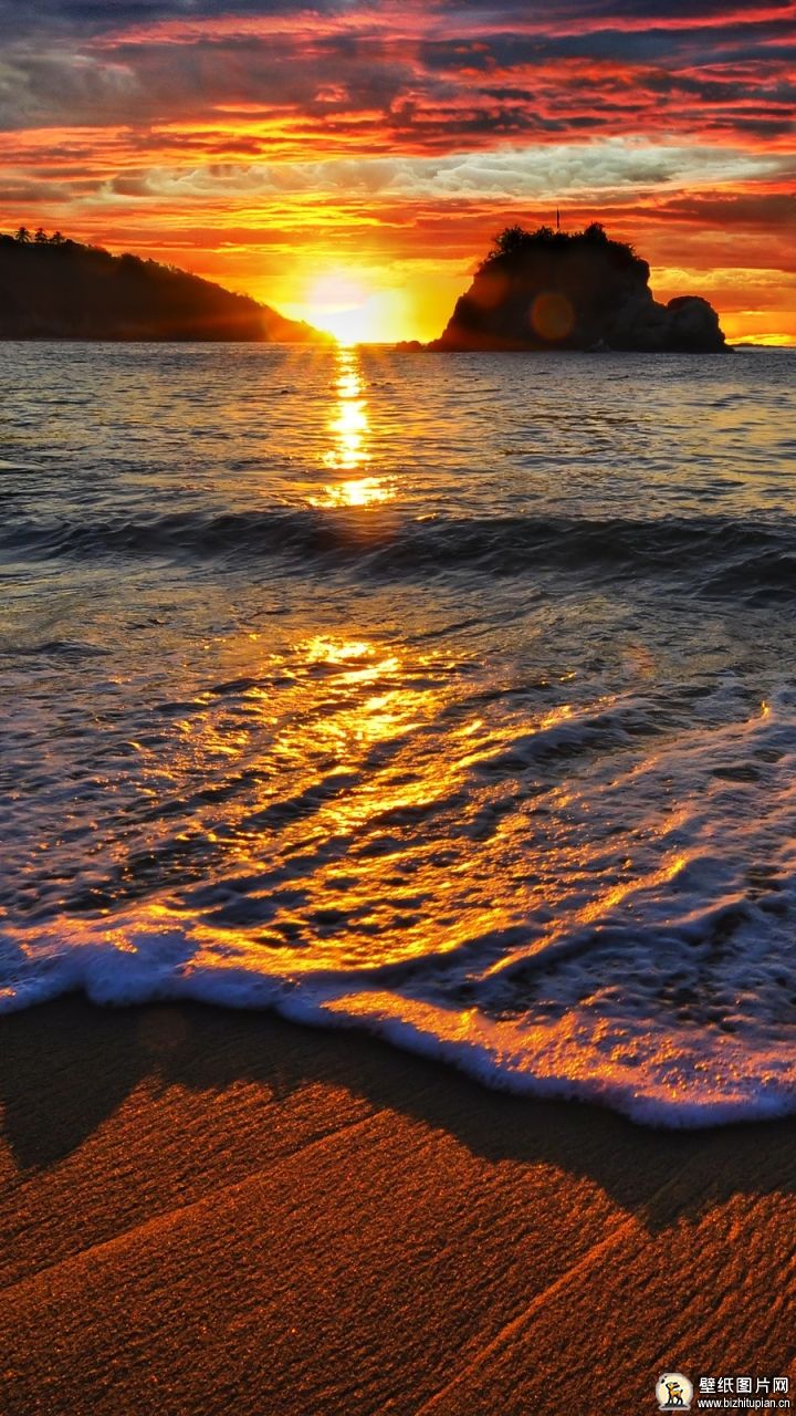 694634海洋海岸日落墨西哥摄影手机壁纸风景图片