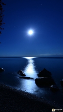 夜晚星空月亮图片弯月素材 高清残月手机壁纸日食图片