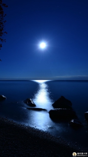 夜晚星空月亮图片弯月素材 高清残月手机壁纸日食图片