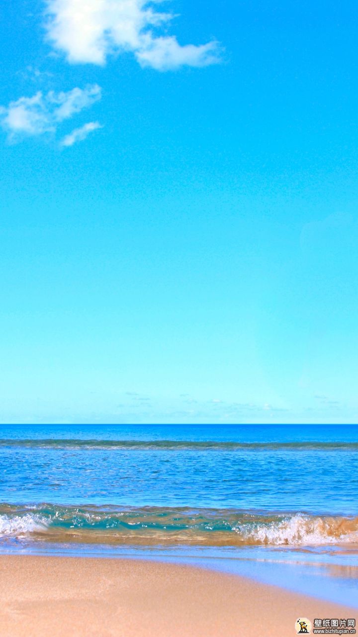 690948海天地平线海滩自然风景区手机壁纸风景图片